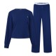 дамска,пижама,дамски,пижами,polo,ralph,lauren,womens,crew,neck,long,sleeve,pyjama,set,navy