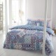 аксесоари,на,разпродажба,catherine,lansfield,boho,patchwork,reversible,duvet,cover,set,blue