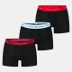 боксерки,мъжко,бельо,tommy,hilfiger,mens,3,pack,logo,waistband,trunks,red,red,blu