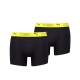 боксерки,puma,men,s,sport,microfibre,2,pack,boxers,black,yello