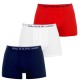 боксерки,мъжко,бельо,polo,ralph,lauren,men's,3,pack,cotton,trunks,white,red,blue