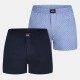 боксерки,мъжко,бельо,boss,mens,boss,bodywear,2,pack,exclusive,boxer,shorts,with,comfortable,waistband,navy,blue,530