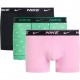 мъжки,боксерки,мъжко,бельо,nike,3,pack,everyday,cotton,trunks,mens,blk,pnk,grn,aop