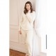 дамска,пижама,дамски,пижами,camille,womens,supersoft,textured,fleece,pyjamas,with,a,woven,pattern,rope,detailing,cream