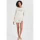 дамски,пижами,дамски,облекла,размер,linea,love,short,teddy,lounge,set,cream