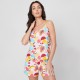 пижама,дамски,пижами,дамски,облекла,размер,be,you,jersey,tropical,cami,shortie,pyjama,set,pink,multi