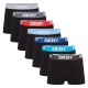 боксерки,мъжко,бельо,dkny,mens,7,pack,trunks,seattle,blck,blu,rd,gry