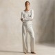 пижама,дамски,пижами,polo,ralph,lauren,women's,wide,long,sleep,pyjama,set,egret