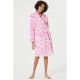 рокля,дамски,пижами,дамски,облекла,размер,linea,leopard,fleece,dressing,gown,white,pink