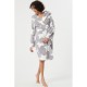 рокля,дамски,пижами,дамски,облекла,размер,linea,sherpa,star,dressing,gown,grey,white