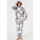 дамски,пижами,дамски,облекла,размер,linea,star,sherpa,twosie,grey,white