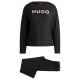 пижама,дамски,пижами,hugo,long,sleeve,top,and,trouser,bottom,pyjama,set,black