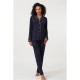 пижама,дамски,пижами,linea,sparkle,button,through,pyjama,set,navy