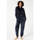 пижама,дамски,пижами,дамски,облекла,размер,linea,luxury,star,foil,onesie,navy