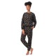 комплект,дамски,пижами,dkny,dkny,logo,set,ld44,blktan