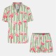 комплект,дамски,пижами,chelsea,peers,chelsp,ctn,ss,bu,set,ld53,pink,flamingo
