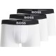 боксерки,мъжко,бельо,boss,boss,one,trunk,3pk,white,100
