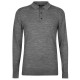 блуза,с,яка,мъжки,пуловери,howick,merino,polo,shirt,grey,marl