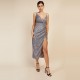 дамски,поли,и,рокли,little,mistress,mistress,sequin,wrapmididress,silver