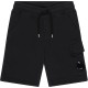 поларени,къси,панталони,детски,3/4,панталони,cp,company,boys',lens,fleece,jogger,shorts,black,60100