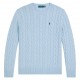 polo,ralph,lauren,men,s,cotton,cable,knit,crew,neck,long,sleeve,jumper,blue