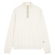 boss,men,s,sidney,1,4,zip,cotton,jumper,ecru