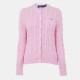 жилетка,дамски,плетени,дрехи,polo,ralph,lauren,stretch,cotton,crewneck,cardigan,carmel,pink