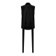 облекла,на,разпродажба,мъжки,тениски,off,white,long,collar,tailored,vest,black