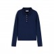 дамска,блуза,с,яка,дамски,топове,tommy,hilfiger,women,s,rib,long,sleeve,polo,shirt,dark,blue