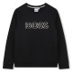 юношеска,блуза,детски,облекла,boss,bold,logo,sweatshirt,juniors,black,09b