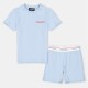 тениска,детски,3/4,панталони,dsquared2,kids',logo,t,shirt,and,shorts,set,blue,dq827
