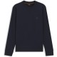 риза,с,дълъг,ръкав,мъжки,горнища,с,качулка,boss,mens,boss,orange,long,sleeve,premium,cotton,sweatshirt,westart,crew,neck,dark,blue