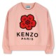 блуза,детски,3/4,панталони,kenzo,kids',poppy,embroidered,relaxed,fit,crew,sweatshirt,pink,47h