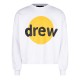 блуза,мъжки,горнища,с,качулка,мъжки,ежедневни,облекла,drew,house,unisex,adults,infinite,joy,boxy,crewneck,crew,sweatshirt,white