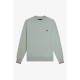 блуза,мъжки,горнища,с,качулка,мъжки,ежедневни,облекла,fred,perry,men,s,crew,neck,cotton,sweatshirt,silvrblue,71c