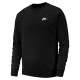 блуза,мъжки,блузи,nike,men,s,club,crew,neck,sweatshirt,black,white