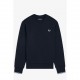 блуза,мъжки,горнища,с,качулка,fred,perry,crew,neck,sweatshirt,navy,248