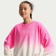 блуза,nike,kids,boxy,crew,cropped,cotton,oversized,fit,sweater,sail,pink