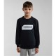 детска,блуза,детски,облекла,napapijri,unisex,kids,logo,crew,sweatshirt,black,041