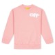 риза,с,дълъг,ръкав,детски,3/4,панталони,off,white,kids',logo,cotton,long,sleeve,crew,sweatshirt,pink,wht,3001