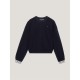 юношески,пуловер,tommy,hilfiger,monotype,tape,crew,neck,jumper,junior,desert,sky