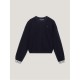 промоция,на,зимни,облекла,tommy,hilfiger,monotype,tape,crew,neck,jumper,junior,desert,sky