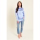 дамски,ризи,be,you,women's,long,sleeve,satin,blouse,blue