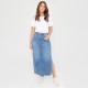 дамска,пола,be,you,denim,side,split,skirt,womens,mid,wash