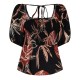 дамски,ризи,biba,biba,square,neck,top,sunset,print
