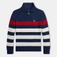 юношеска,блуза,детски,3/4,панталони,polo,ralph,lauren,striped,quarter,zip,sweater,juniors,multi,stripe