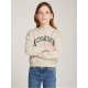 юношеска,блуза,детски,облекла,tommy,hilfiger,dot,foil,crew,neck,sweatshirt,juniors,oat,adz