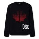 блуза,детски,3/4,панталони,dsquared2,maple,leaf,sweatshirt,black,red,dq900