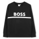 детска,блуза,детски,блузи,boss,logo,crew,neck,sweatshirt,junior,boys,black,09b