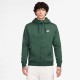 суичър,промоция,на,зимни,облекла,разпродажба,nike,мъжки,горнища,с,качулка,nike,sportswear,club,fleece,men's,full,zip,hoodie,green,white